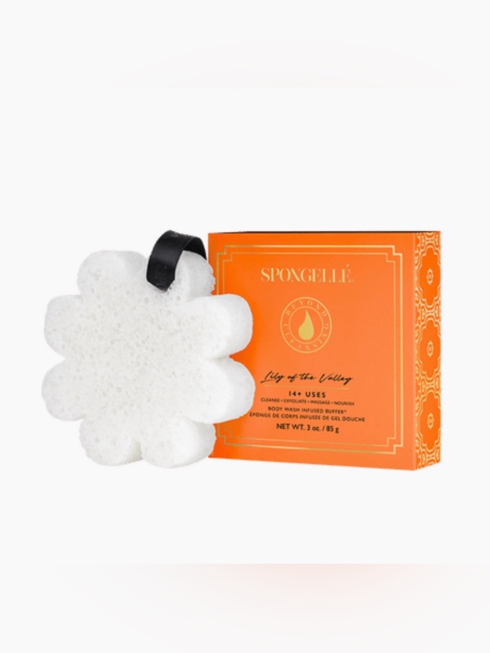 NWT Spongelle Lily of the Valley Exfoliating Body Buffer - White